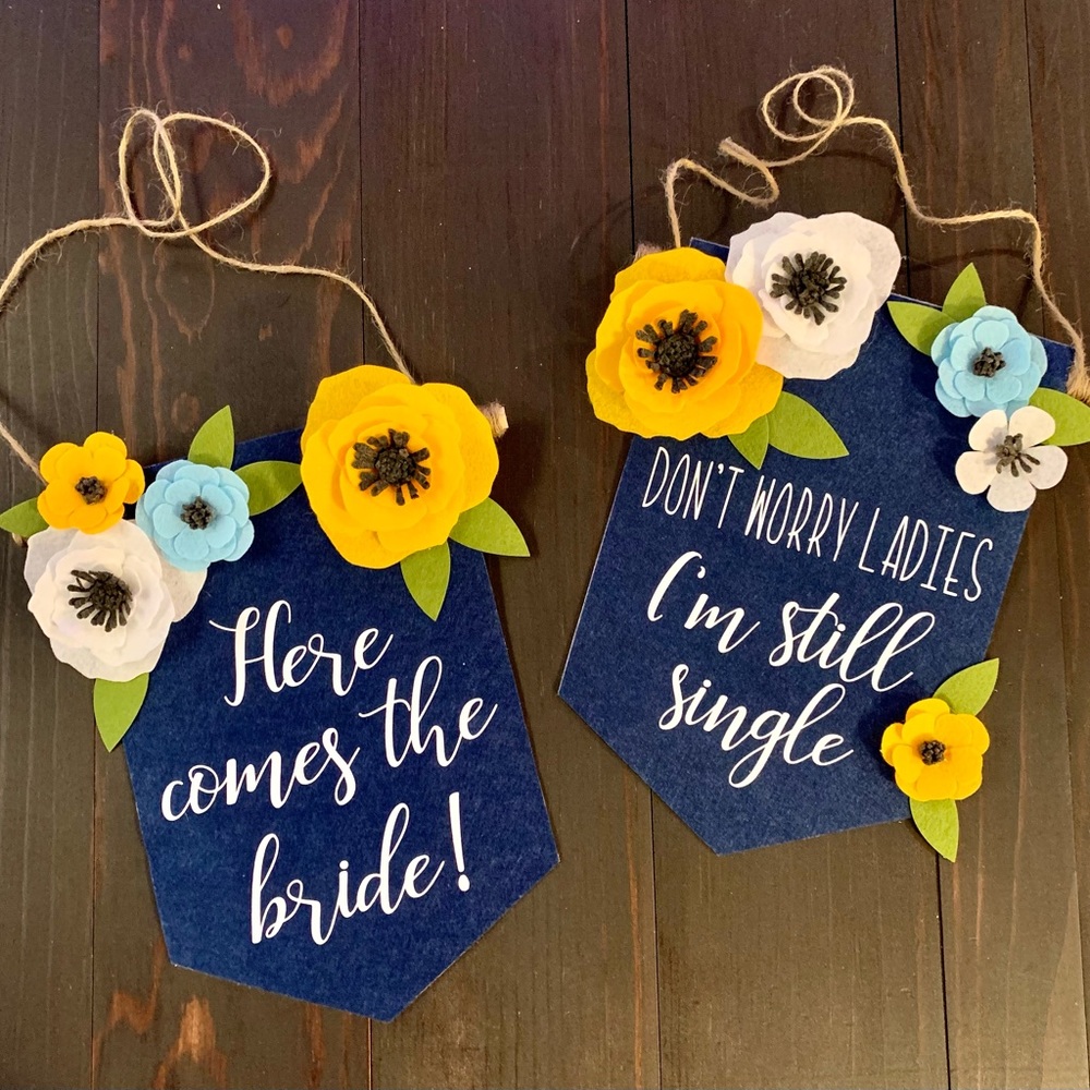Ring Bearer/Flower Girl Signs for Wedding